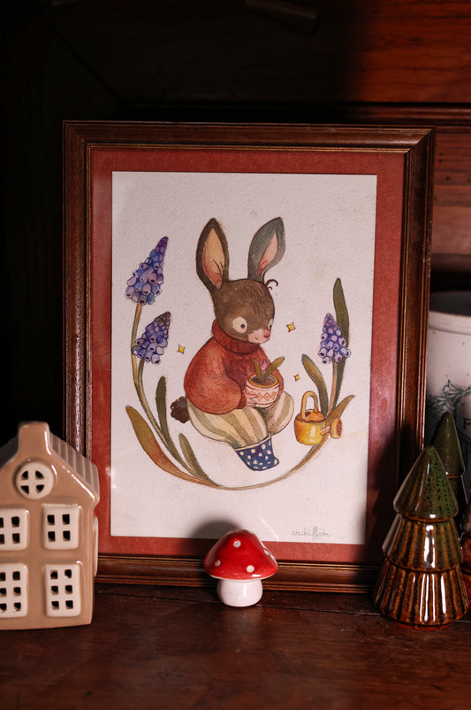Lapin muscari - Œuvre originale